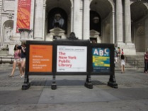 Outside New York Public Library